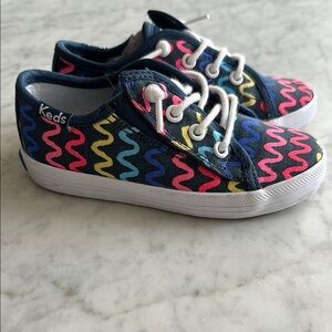 Keds Blue and Pink Zigzag Sneakers